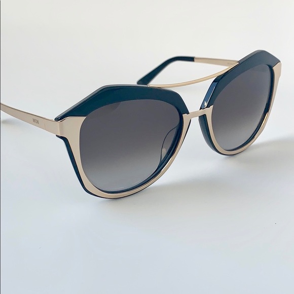 MCM Sunglasses MCM645S 733 Shiny Gold/ Black - Picture 5 of 7